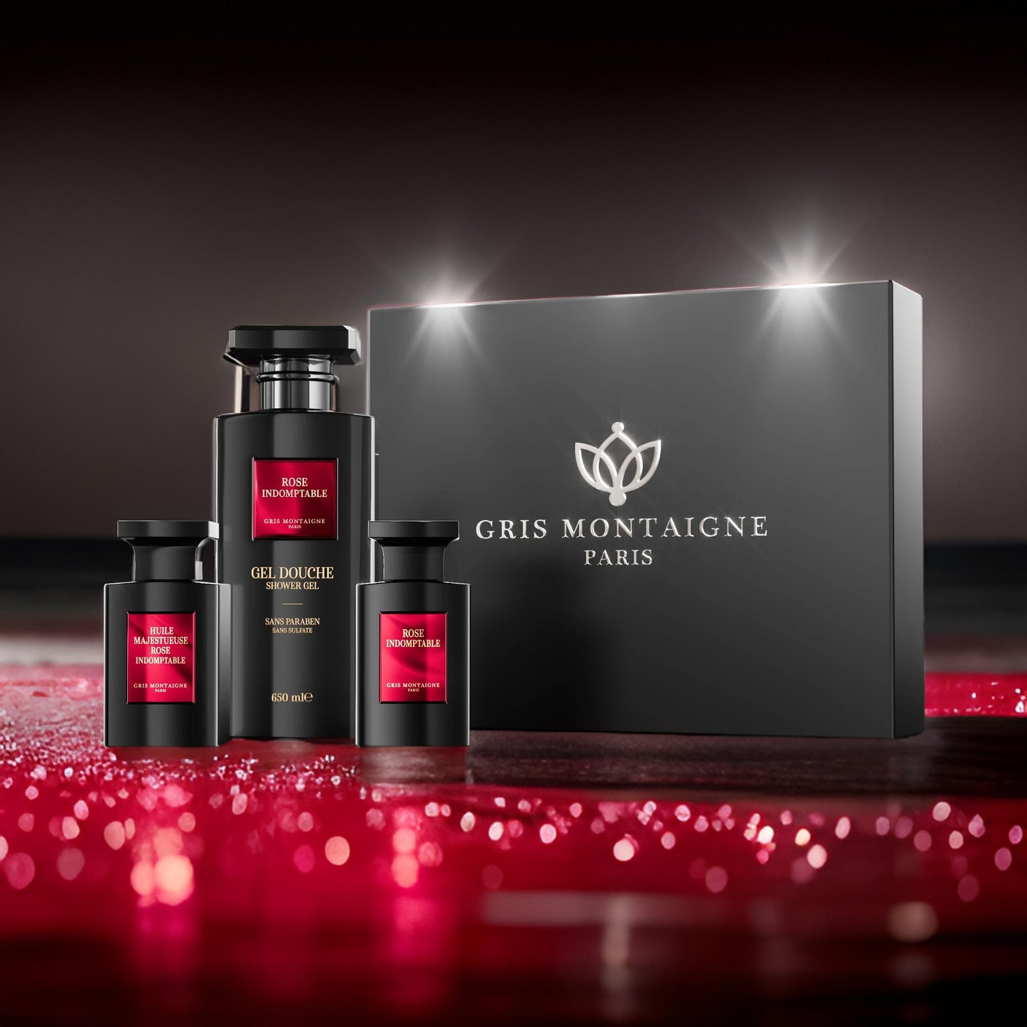 COFFRET GRIS MONTAIGNE - ROSE INDOMPTABLE